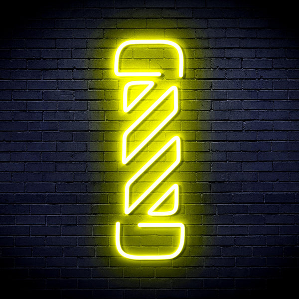 advpro-barber-pole-ultra-bright-led-neon-sign-fnu0276 - Yellow