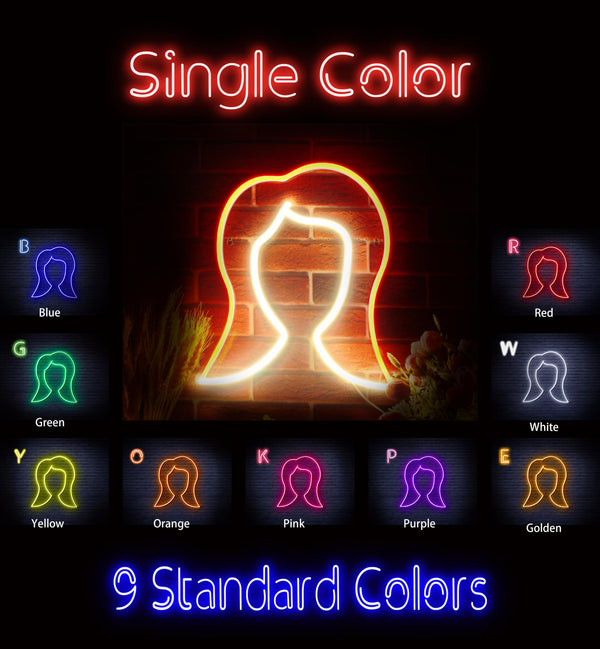 advpro-lady-hair-style-ultra-bright-led-neon-sign-fnu0277 - Classic