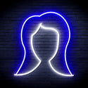 advpro-lady-hair-style-ultra-bright-led-neon-sign-fnu0277 - White & Blue