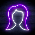 advpro-lady-hair-style-ultra-bright-led-neon-sign-fnu0277 - White & Purple