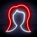 advpro-lady-hair-style-ultra-bright-led-neon-sign-fnu0277 - White & Red