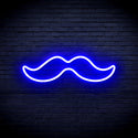 advpro-moustache-ultra-bright-led-neon-sign-fnu0278 - Blue