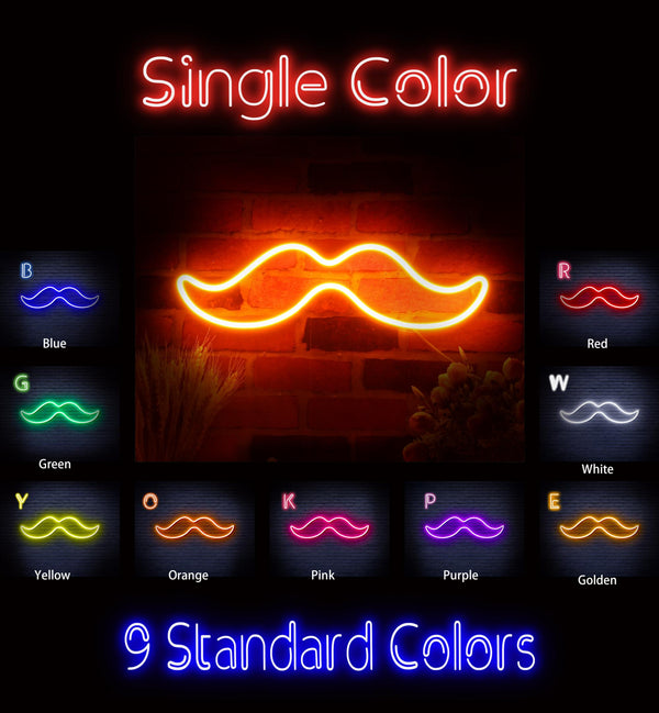 advpro-moustache-ultra-bright-led-neon-sign-fnu0278 - Classic