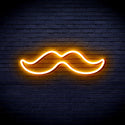 advpro-moustache-ultra-bright-led-neon-sign-fnu0278 - Golden Yellow