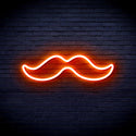 advpro-moustache-ultra-bright-led-neon-sign-fnu0278 - Orange
