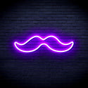 advpro-moustache-ultra-bright-led-neon-sign-fnu0278 - Purple