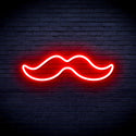 advpro-moustache-ultra-bright-led-neon-sign-fnu0278 - Red