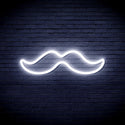 advpro-moustache-ultra-bright-led-neon-sign-fnu0278 - White