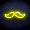 advpro-moustache-ultra-bright-led-neon-sign-fnu0278 - Yellow