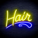 advpro-hair-ultra-bright-led-neon-sign-fnu0279 - Blue & Yellow