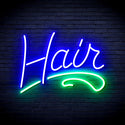 advpro-hair-ultra-bright-led-neon-sign-fnu0279 - Green & Blue