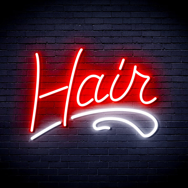 advpro-hair-ultra-bright-led-neon-sign-fnu0279 - White & Red