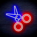 advpro-scissors-ultra-bright-led-neon-sign-fnu0282 - Red & Blue