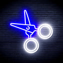 advpro-scissors-ultra-bright-led-neon-sign-fnu0282 - White & Blue