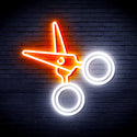 advpro-scissors-ultra-bright-led-neon-sign-fnu0282 - White & Orange