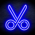 advpro-scissors-ultra-bright-led-neon-sign-fnu0285 - Blue