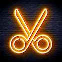 advpro-scissors-ultra-bright-led-neon-sign-fnu0285 - Golden Yellow