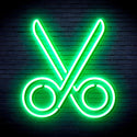 advpro-scissors-ultra-bright-led-neon-sign-fnu0285 - Green