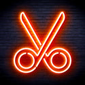 advpro-scissors-ultra-bright-led-neon-sign-fnu0285 - Orange