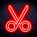 advpro-scissors-ultra-bright-led-neon-sign-fnu0285 - Red