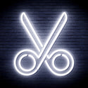 advpro-scissors-ultra-bright-led-neon-sign-fnu0285 - White