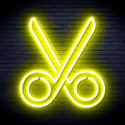 advpro-scissors-ultra-bright-led-neon-sign-fnu0285 - Yellow
