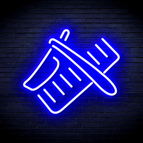 advpro-shavers-and-comb-ultra-bright-led-neon-sign-fnu0286 - Blue