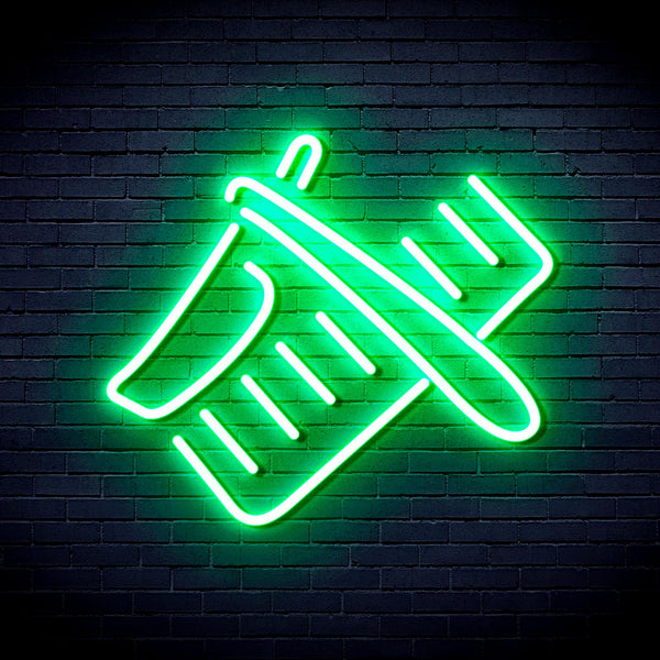 advpro-shavers-and-comb-ultra-bright-led-neon-sign-fnu0286 - Green