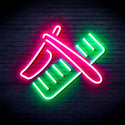 advpro-shavers-and-comb-ultra-bright-led-neon-sign-fnu0286 - Green & Pink