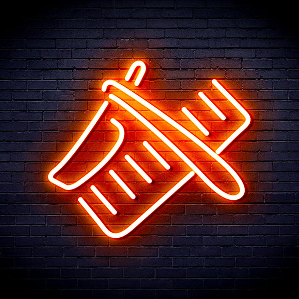 advpro-shavers-and-comb-ultra-bright-led-neon-sign-fnu0286 - Orange