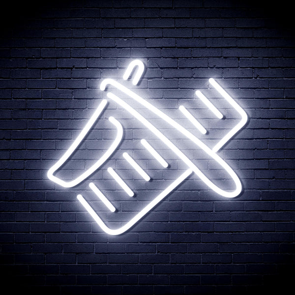 advpro-shavers-and-comb-ultra-bright-led-neon-sign-fnu0286 - White