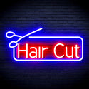 advpro-hair-cut-with-scissors-ultra-bright-led-neon-sign-fnu0287 - Blue & Red