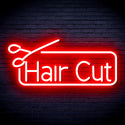 advpro-hair-cut-with-scissors-ultra-bright-led-neon-sign-fnu0287 - Red