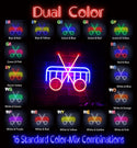 advpro-scissors-and-comb-ultra-bright-led-neon-sign-fnu0288 - Dual-Color