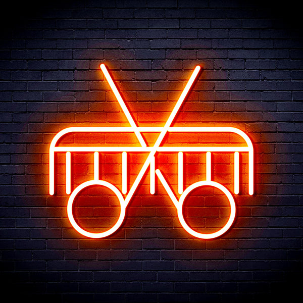 advpro-scissors-and-comb-ultra-bright-led-neon-sign-fnu0288 - Orange