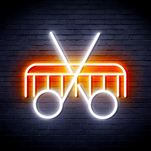 advpro-scissors-and-comb-ultra-bright-led-neon-sign-fnu0288 - White & Orange