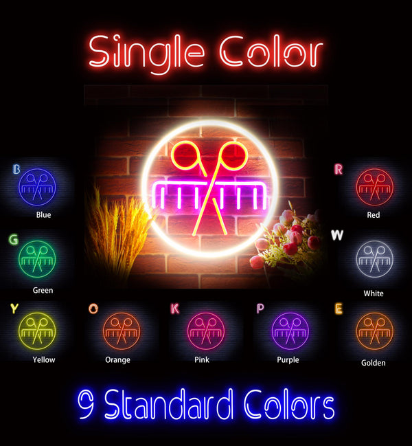 advpro-scissors-and-comb-ultra-bright-led-neon-sign-fnu0289 - Classic