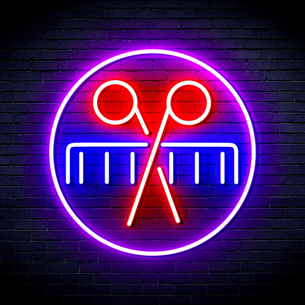 advpro-scissors-and-comb-ultra-bright-led-neon-sign-fnu0289 - Multi-Color 7