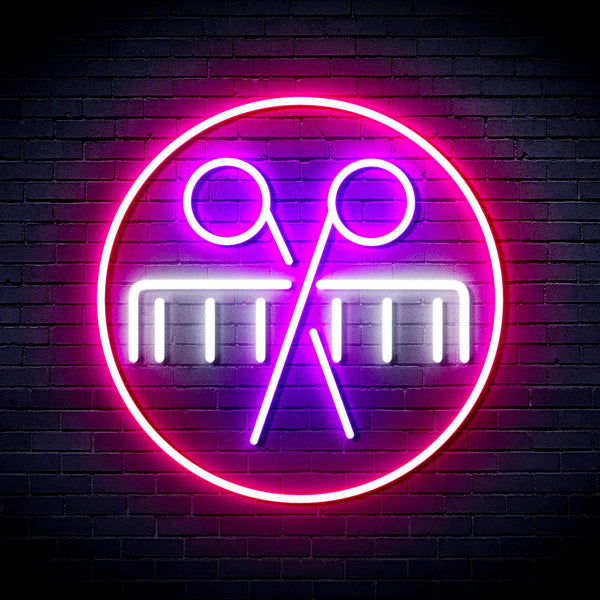 Scissors and Comb Ultra-Bright LED Neon Sign fnu0289