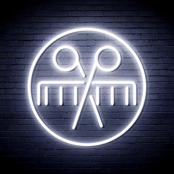 advpro-scissors-and-comb-ultra-bright-led-neon-sign-fnu0289 - White