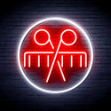 advpro-scissors-and-comb-ultra-bright-led-neon-sign-fnu0289 - White & Red