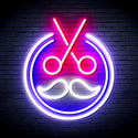 advpro-scissors-with-moustache-ultra-bright-led-neon-sign-fnu0290 - Multi-Color 7