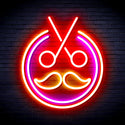 advpro-scissors-with-moustache-ultra-bright-led-neon-sign-fnu0290 - Multi-Color 8