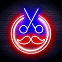 Scissors with Moustache Ultra-Bright LED Neon Sign fnu0290