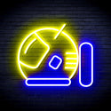 advpro-astronaut-helmet-ultra-bright-led-neon-sign-fnu0292 - Blue & Yellow