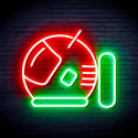 advpro-astronaut-helmet-ultra-bright-led-neon-sign-fnu0292 - Green & Red