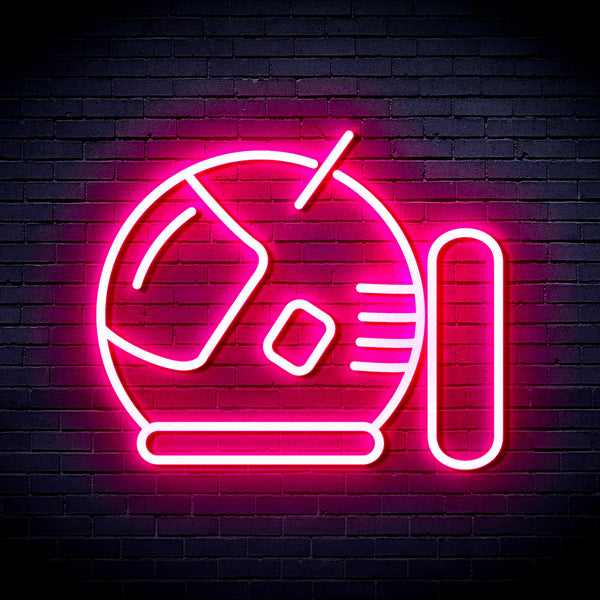 advpro-astronaut-helmet-ultra-bright-led-neon-sign-fnu0292 - Pink