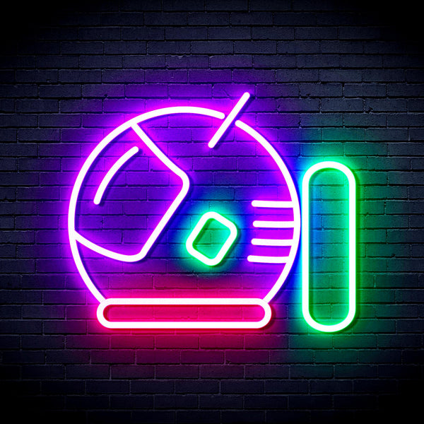 advpro-astronaut-helmet-ultra-bright-led-neon-sign-fnu0292 - Multi-Color 2