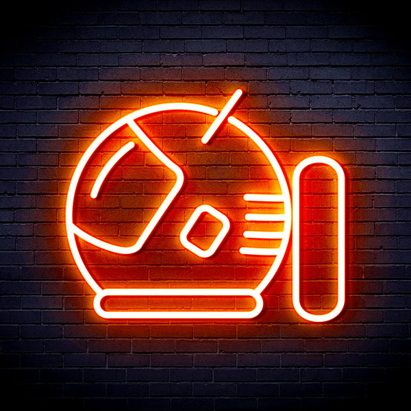 advpro-astronaut-helmet-ultra-bright-led-neon-sign-fnu0292 - Orange
