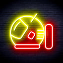 advpro-astronaut-helmet-ultra-bright-led-neon-sign-fnu0292 - Red & Yellow